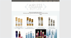 Desktop Screenshot of airlessbottles.com